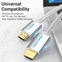 Vention Cable HDMI 2.0 AABIH 4K 2m Plata Trenzado